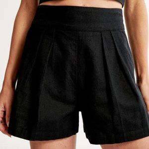 Abercrombie & Fitch Ultra High Rise Linen-Blend Pull-On Short